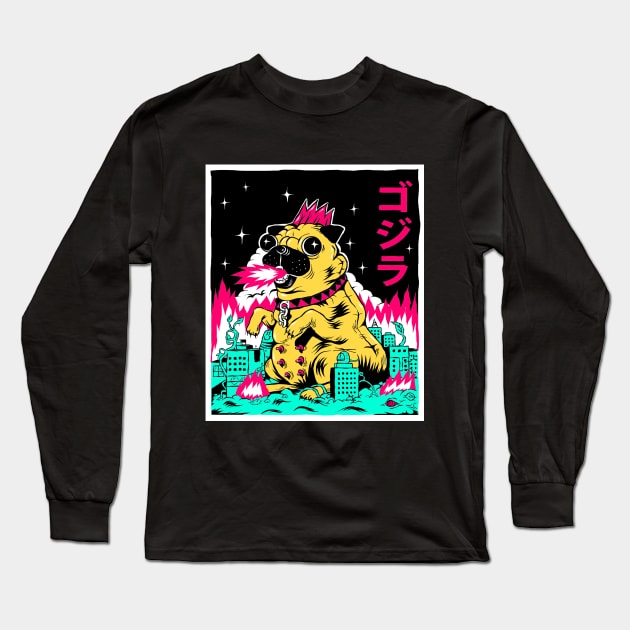 PUGZILLA Long Sleeve T-Shirt by elrodro